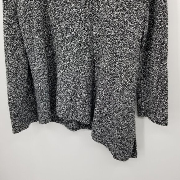J. Jill Pure Jill Wool Blend Asymmetrical Grey Long Sweater Large lagenlook boho - Picture 8 of 13